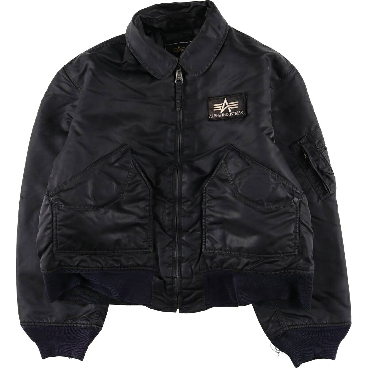 古着 民間品 アルファ ALPHA CWU-45/Pタイプ 中綿入り ミリタリー フライトジャケット メンズXL相当 /eaa592561 【中古】 【260115】 ブラック系 春秋冬