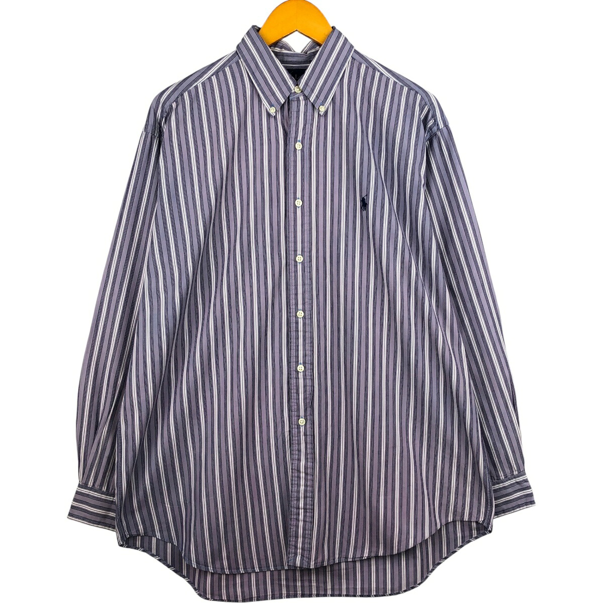 古着 ラルフローレン Ralph Lauren BLAKE 長袖 ボタンダウンストライプシャツ メンズL相当 /eaa592781 【中古】 【251030】 6,437円