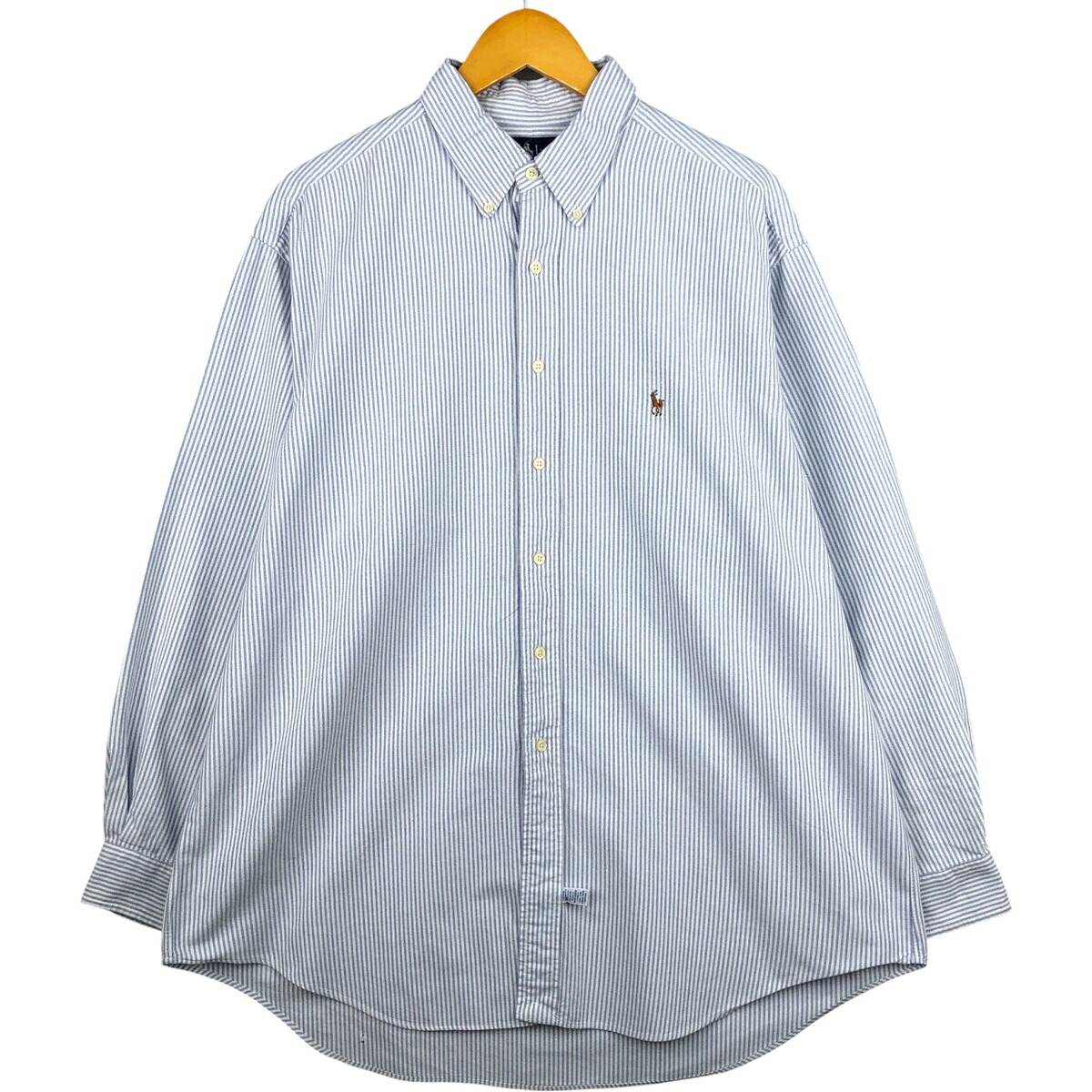 古着 ラルフローレン Ralph Lauren YARMOUTH 長袖 ボタンダウンストライプシャツ メンズXL相当 /eaa592783 【中古】 【251030】