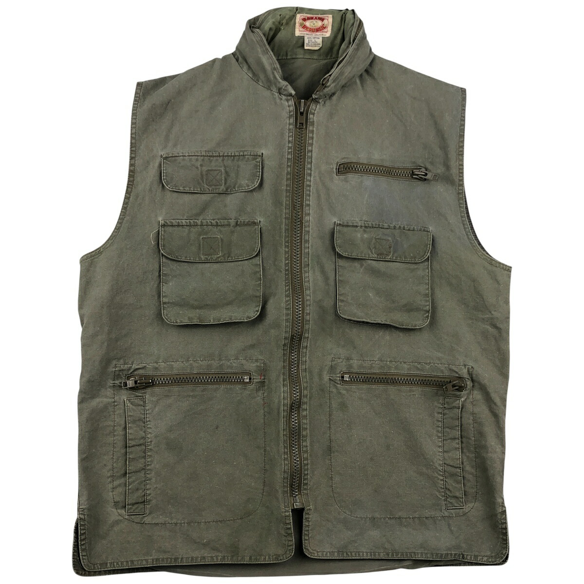 古着 80\'S バナナリパブリック BANANA REPUBLIC サファリベスト メンズL相当 ヴィンテージ /eaa593292 【中古】 【260123】 カーキ系 春秋冬