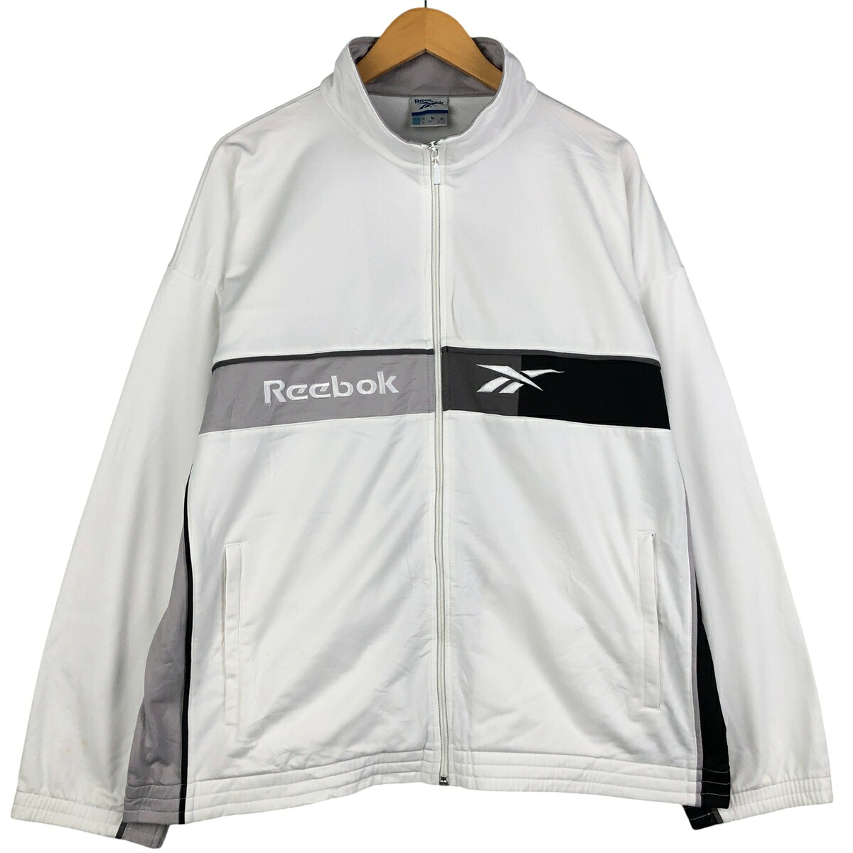古着 00'S リーボック Reebok ジャージ トラックジャケット メンズM相当 /eaa593502 【中古】 【251108】 【SS2603_10】 ホワイト系 春秋冬