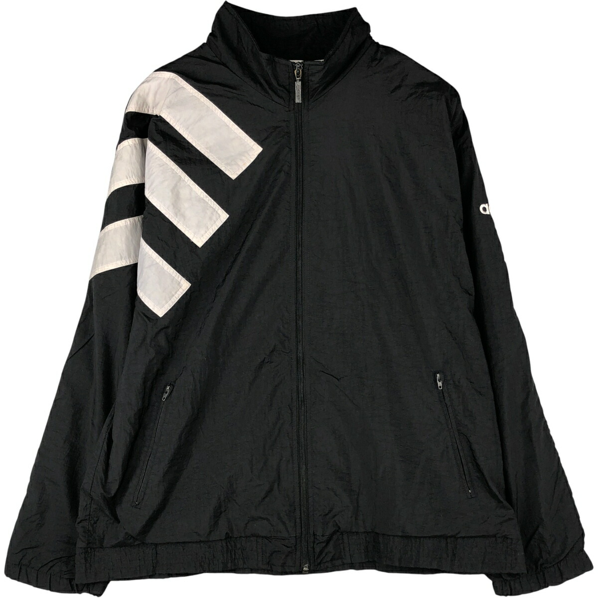 古着 80~90'S アディダス adidas ナイロンジャケット メンズM相当 ヴィンテージ /eaa593646 【中古】 【251115】 【NH-2508】 【SS2603_10】 ブラック系 春秋冬