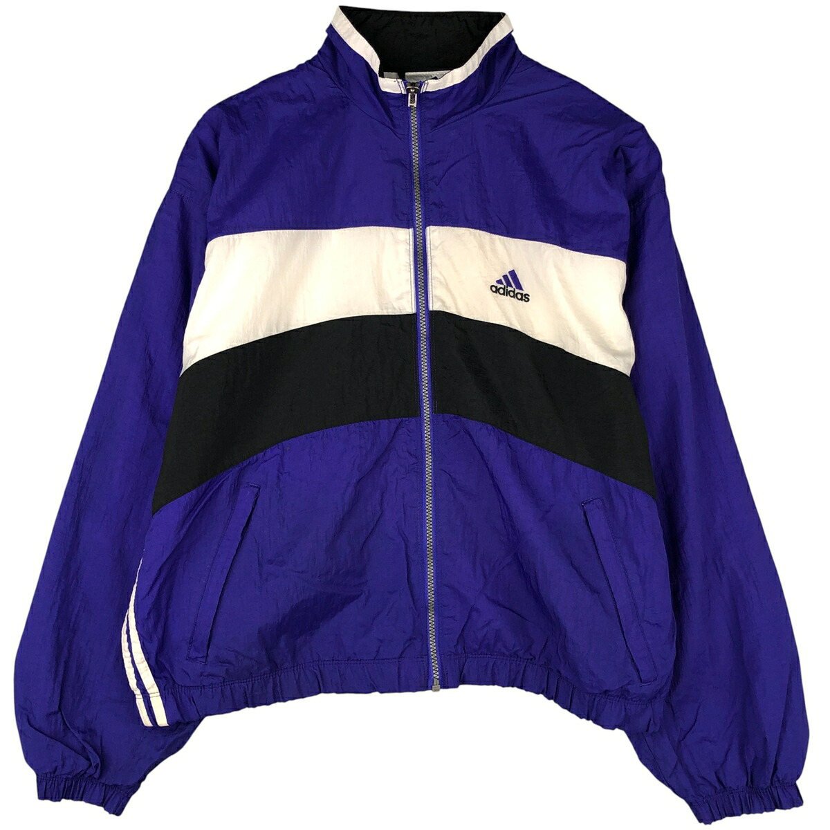 古着 90'S アディダス adidas バックロゴ ウインドブレーカー メンズL相当 ヴィンテージ /eaa593648 【中古】 【251115】 【NH-2508】 【SS2603_10】 ブルー系 春秋冬
