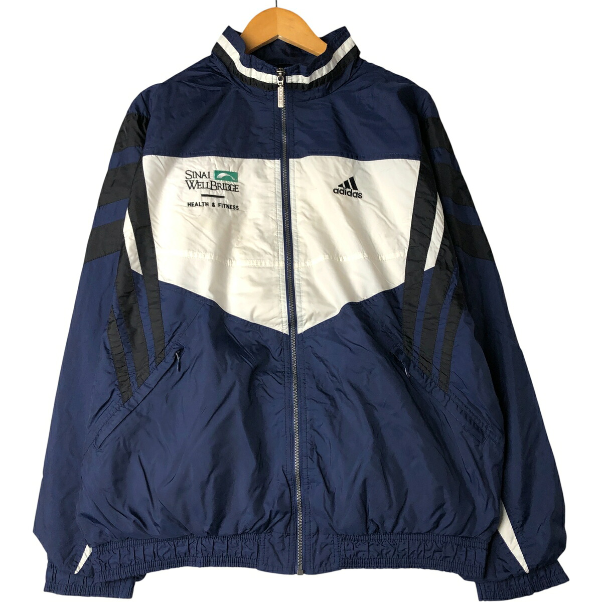 古着 90'S アディダス adidas ナイロンジャケット メンズL相当 ヴィンテージ /eaa593959 【中古】 【251115】 【SS2603_10】 ネイビー系 春秋冬