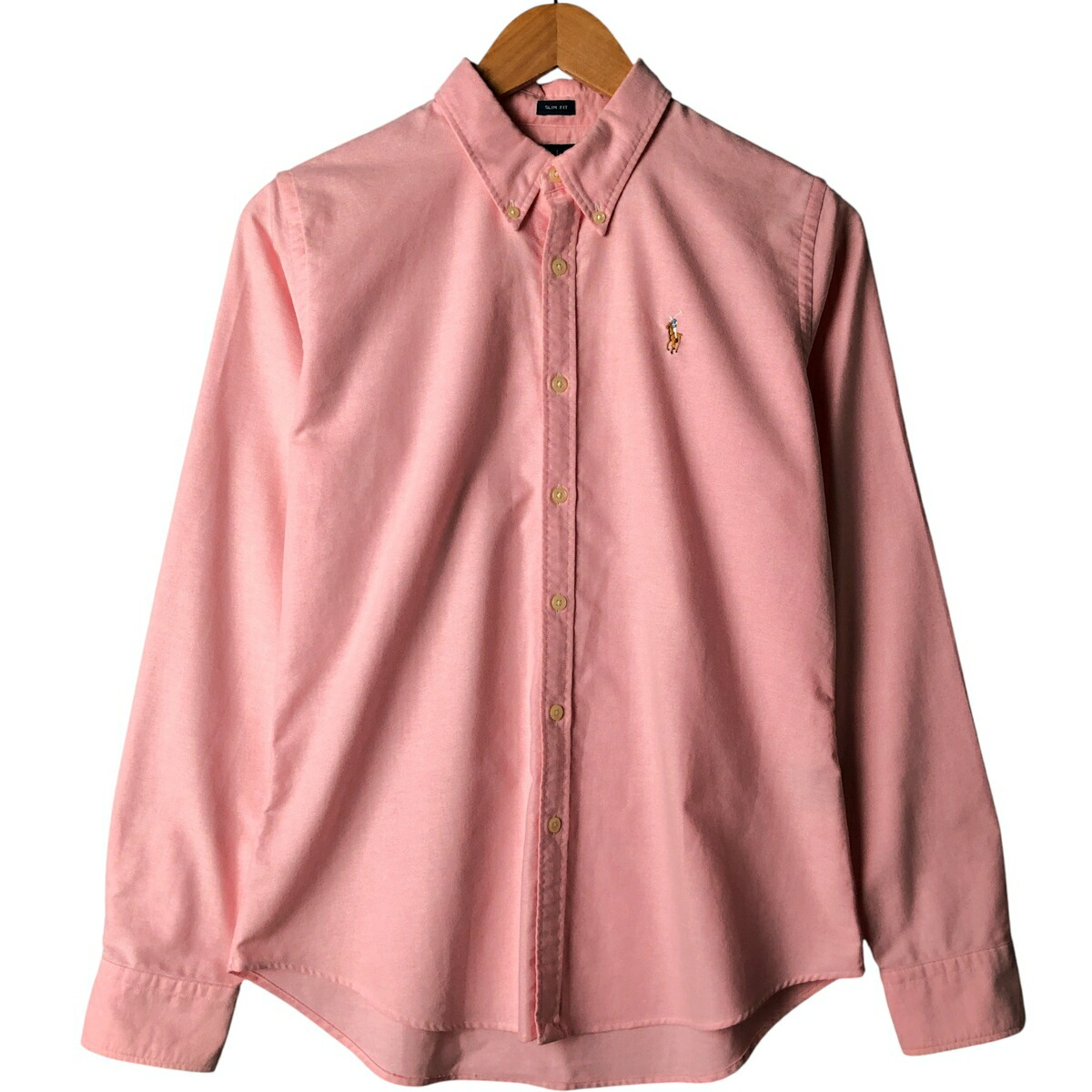 古着 ラルフローレン Ralph Lauren SLIM FIT スリムフィット 長袖 ボタンダウンシャツ レディースL相当 /eaa594377 【中古】 【251025】 【ADEL/アデル】 ピンク系 春夏秋冬