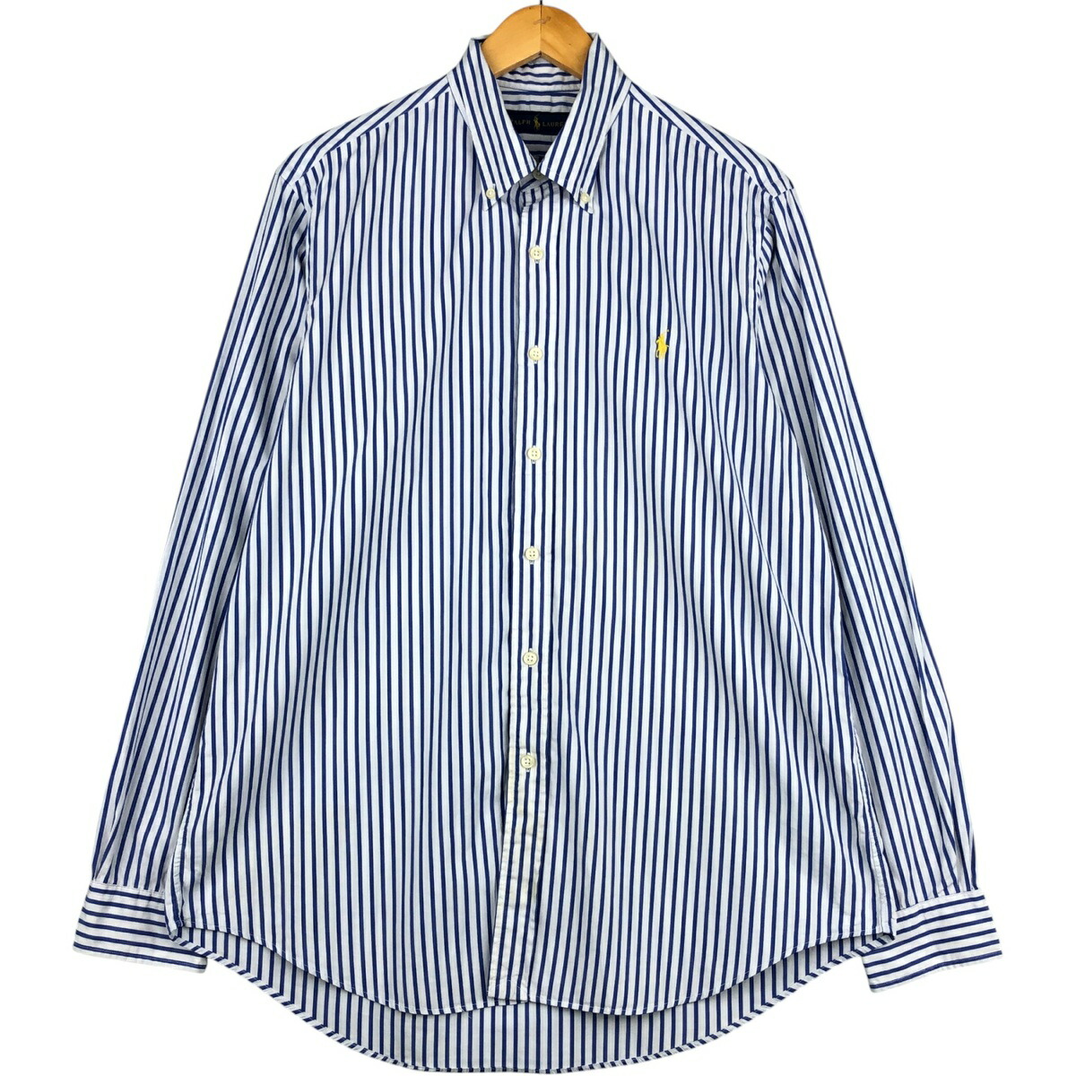 古着 ラルフローレン Ralph Lauren 長袖 ボタンダウンストライプシャツ メンズL相当 /eaa594568 【中古】 【251017】