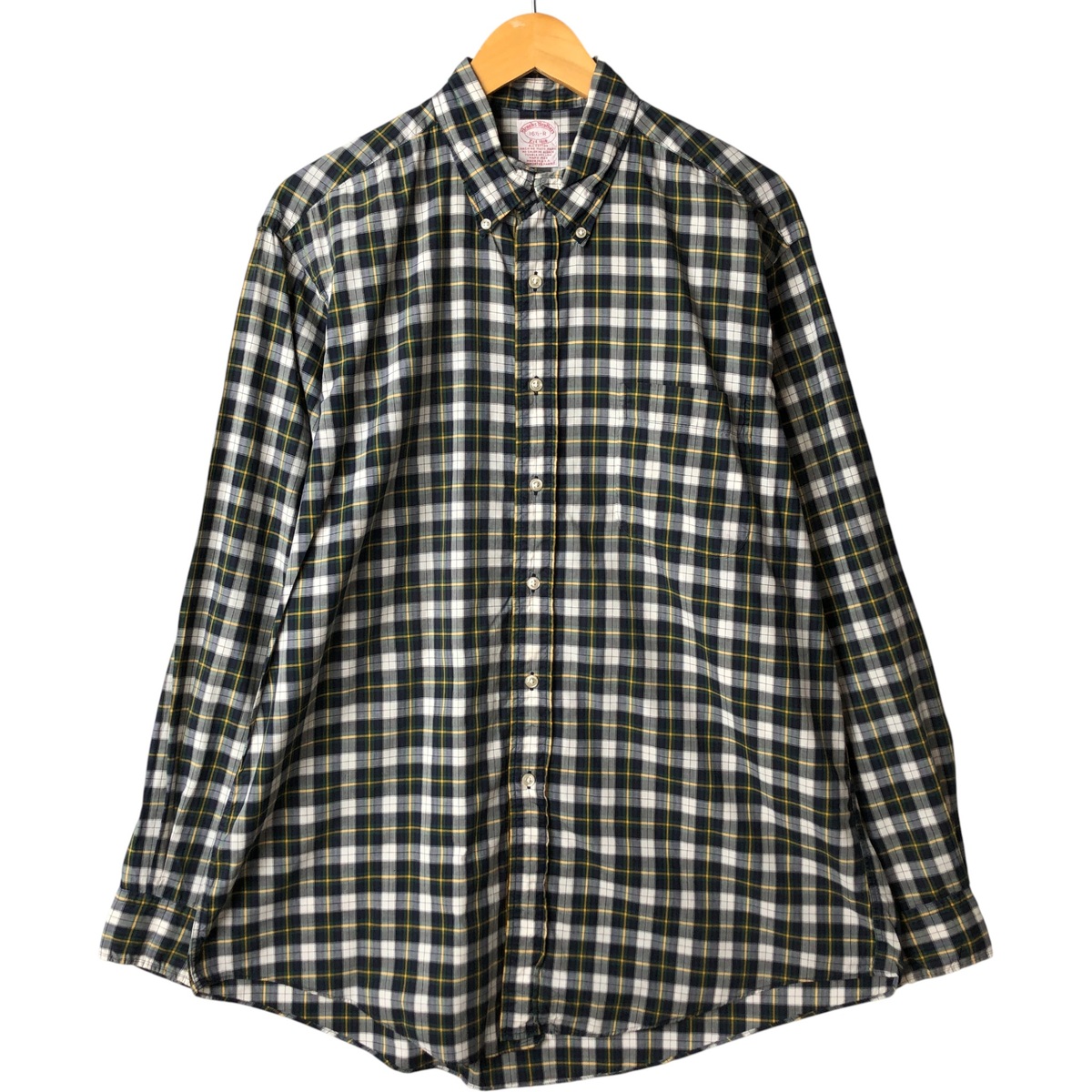 古着 80~90'S ブルックスブラザーズ Brooks Brothers Est.1818 長袖 ボタンダウンチェックシャツ USA製 メンズL相当 ヴィンテージ/eaa594782 【中古】 【251025】 【SS2603_10】