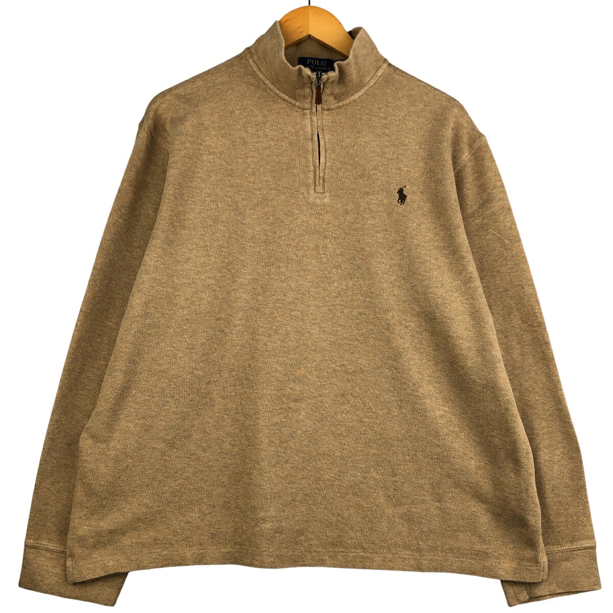 古着 ラルフローレン Ralph Lauren POLO RALPH LAUREN ESTATE RIB ハーフジップスウェットシャツ トレーナー メンズXL相当 /eaa594854 【中古】 【251026】