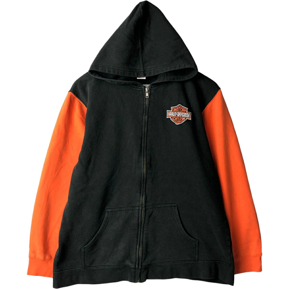 古着 ハーレーダビッドソン Harley-Davidson ツートン スウェットフルジップパーカー メンズXL相当 /eaa595338 【中古】 【251108】 【SS2606_30｜古着屋JAM