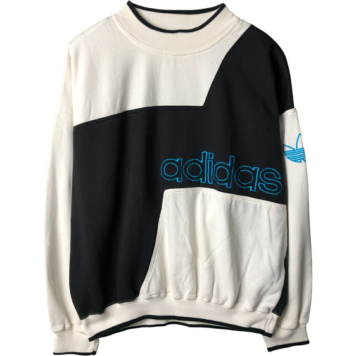 古着 80~90'S アディダス adidas クレイジーパターン ロゴスウェットシャツ トレーナー メンズL相当 ヴィンテージ /eaa595519 【中古】 【251109】 【NH-2508】