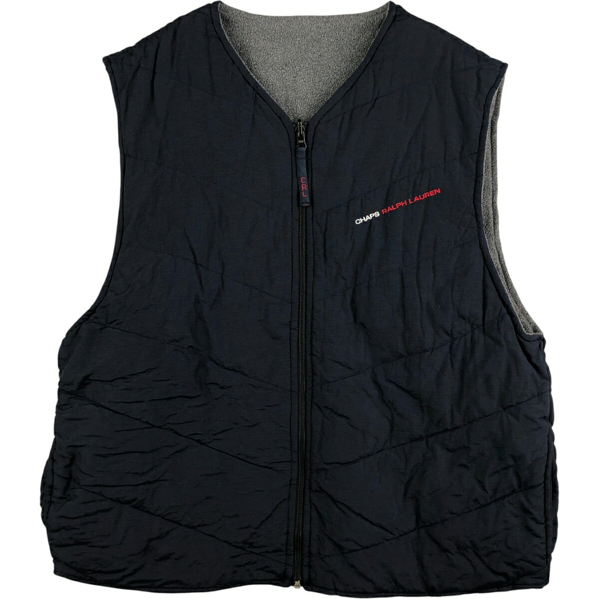 古着 ラルフローレン Ralph Lauren CHAPS チャップス リバーシブル ナイロン×フリースベスト メンズXL相当 /eaa595581 【中古】 【251109】 【NH-2508】 【SS2603_10】