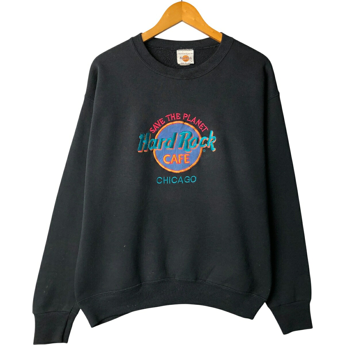 古着 Hard Rock Cafe ハードロックカフェ アドバタイジング スウェットシャツ トレーナー USA製 メンズL相当 ヴィンテージ /eaa595614 【中古】 【251103】 【SS2606_30｜古着屋JAM