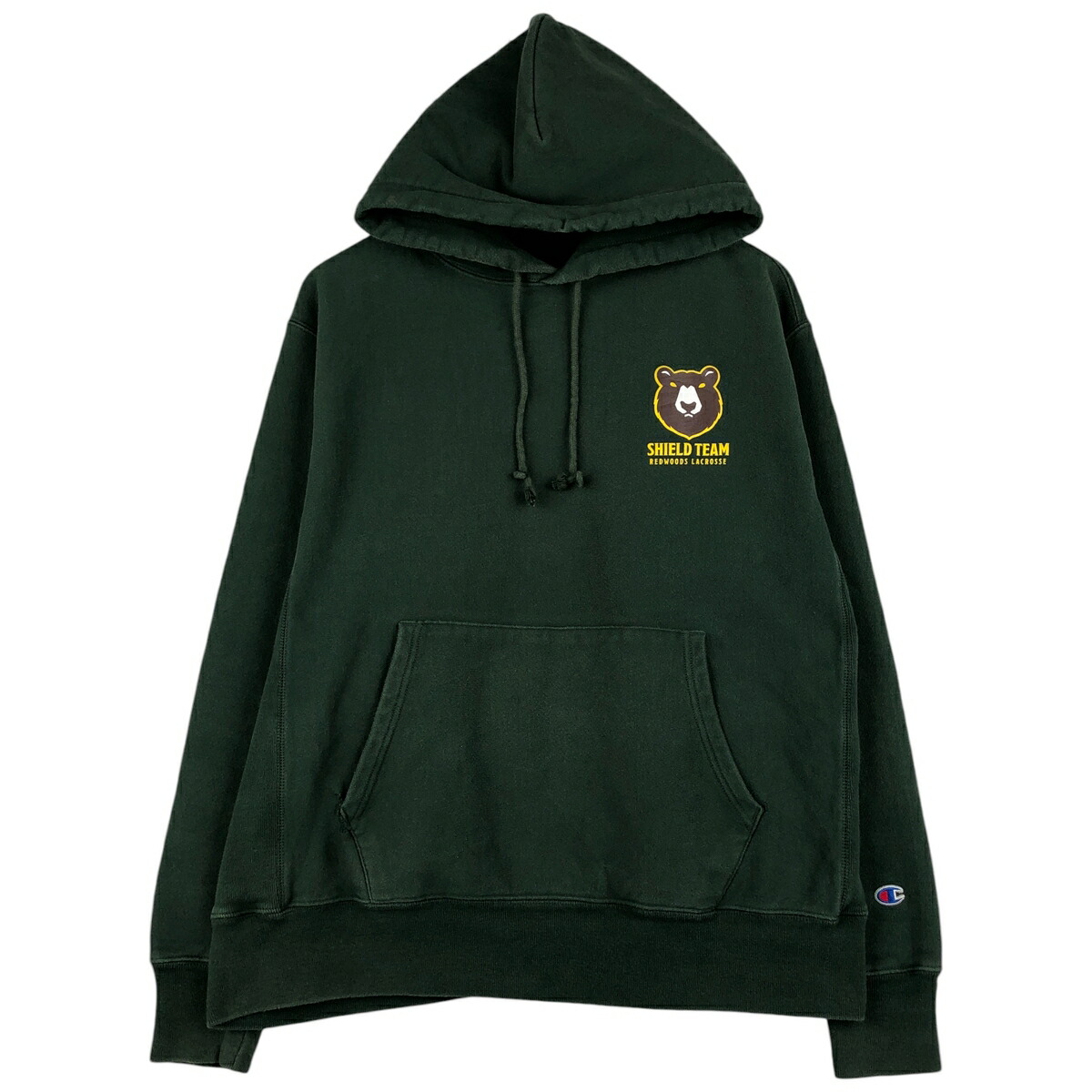 古着 チャンピオン Champion REVERSE WEAVE リバースウィーブ スウェットプルオーバーパーカー メンズL相当 /eaa596329 【中古】 【260101】 グリーン系 春夏秋冬