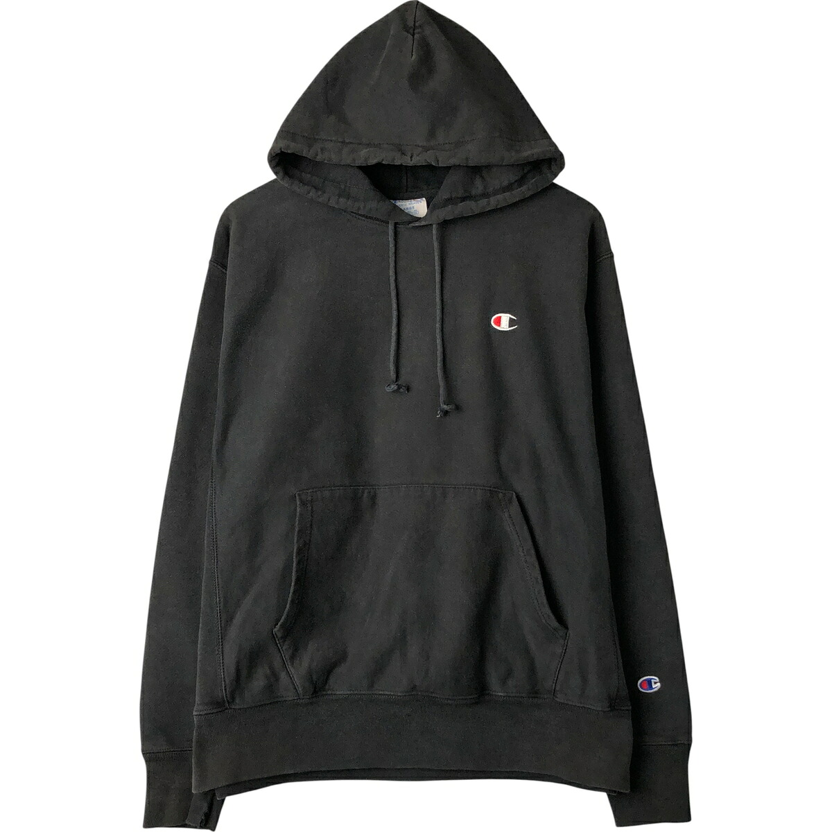 古着 チャンピオン Champion REVERSE WEAVE リバースウィーブ スウェットプルオーバーパーカー メンズL相当 /eaa596332 【中古】 【251229】 ブラック系 春夏秋冬