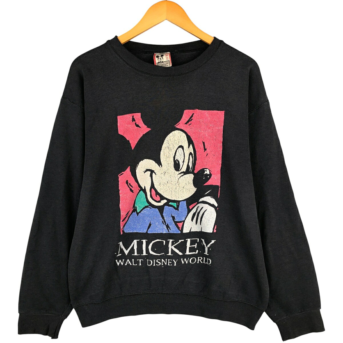 古着 90'S ディズニー DISNEY MICKEY MOUSE ミッキーマウス キャラクタースウェットシャツ トレーナー USA製 メンズM相当 ヴィンテージ /eaa596814 【中古】 【251202】 【SS2606_10】｜古着屋JAM
