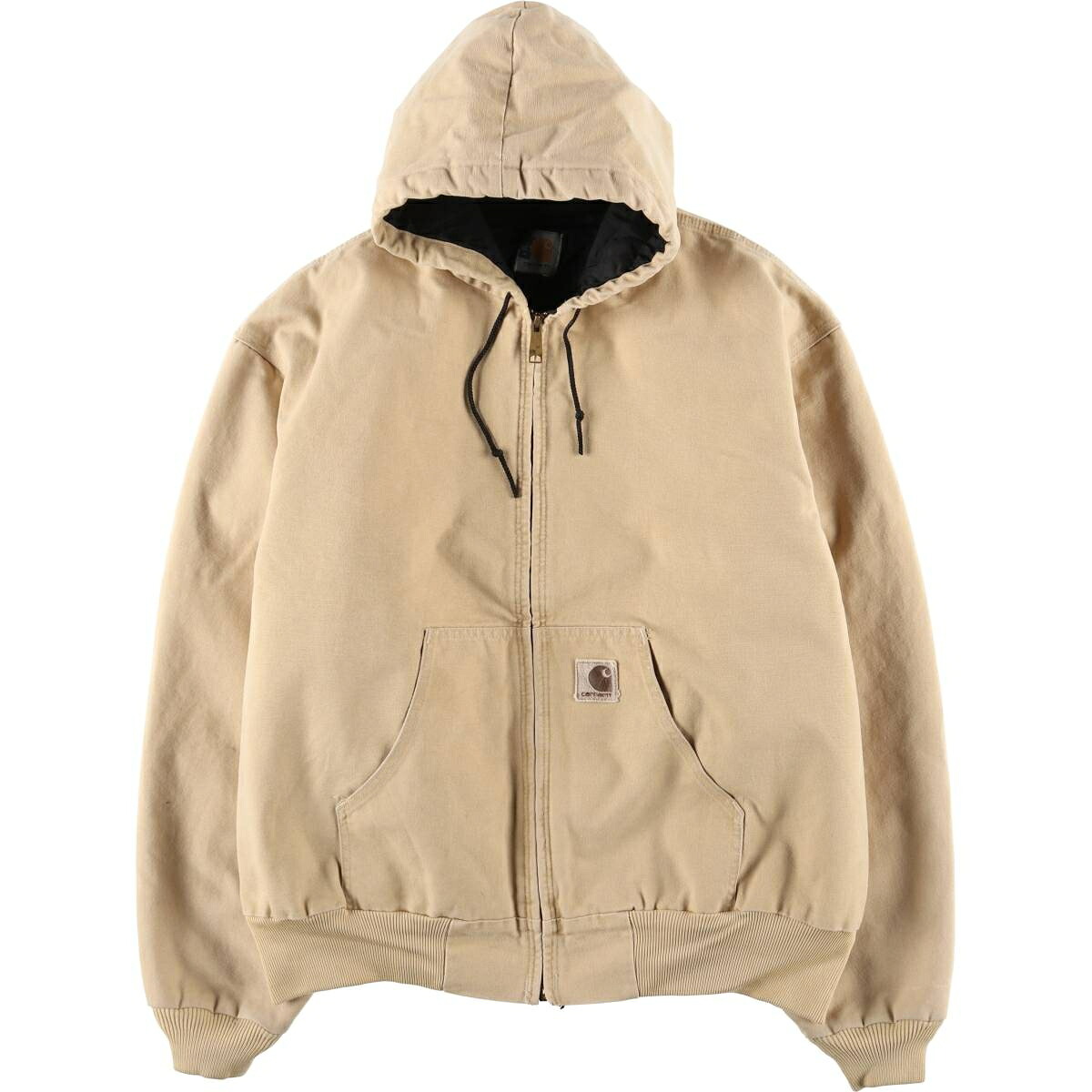 古着 カーハート Carhartt アクティブジャケット 中綿入り ダックフルジップパーカー メンズXL相当 /eaa597004 【中古】 【251208】 【SS2603_10】 ベージュ系 春秋冬