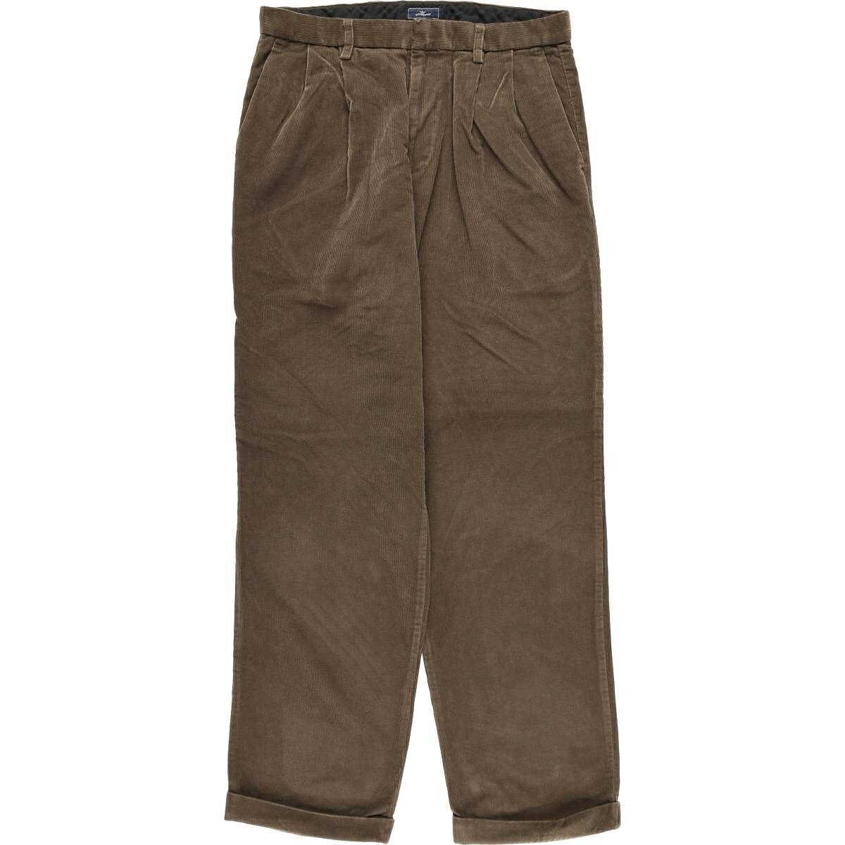 古着 ドッカーズ DOCKERS PLEATED RELAXED FIT ツータック コーデュロイパンツ メンズw35相当 /eaa597539 【中古】 【251212】 【CF2512】 ブラウン系 春夏秋冬