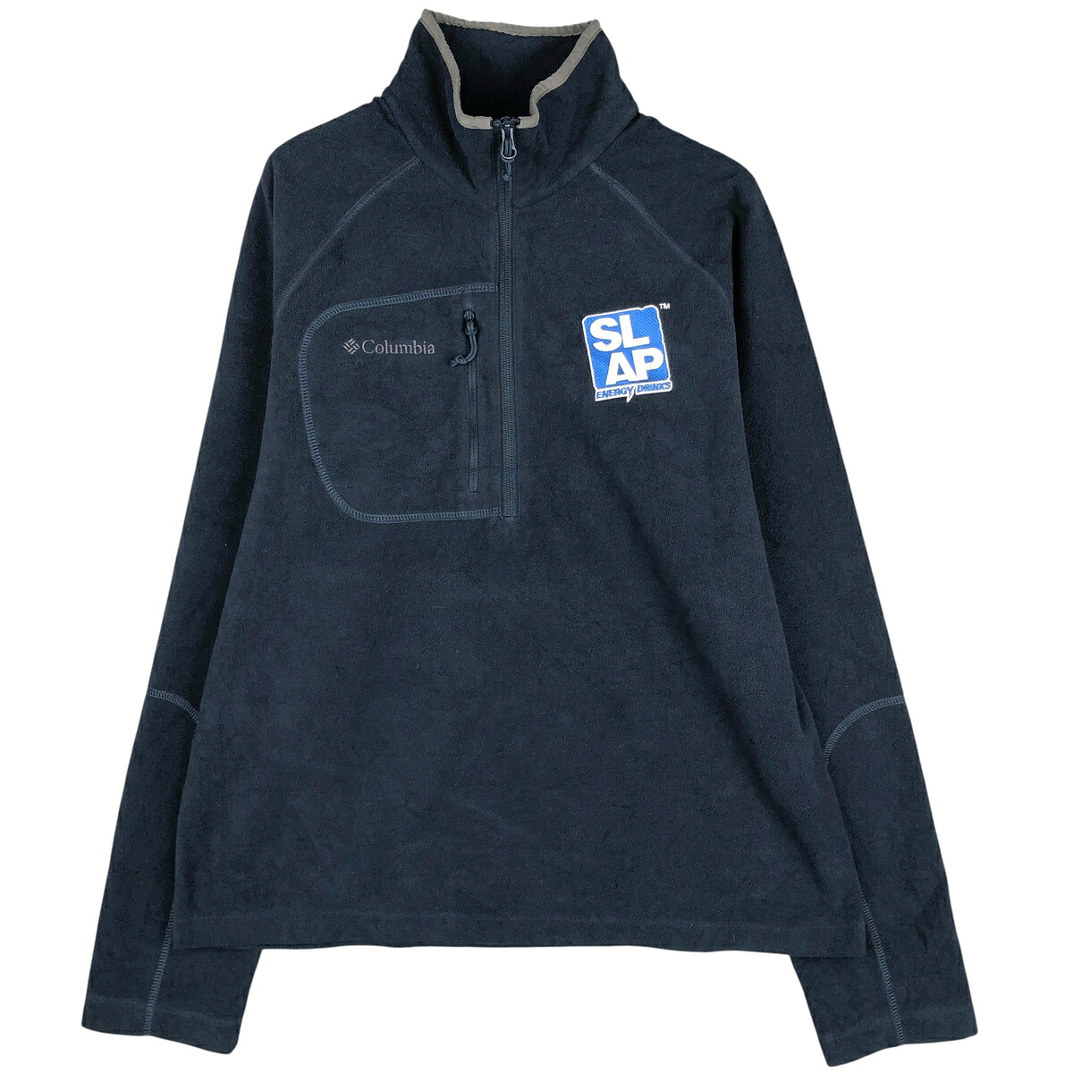古着 00'S コロンビア Columbia ハーフジップ フリースプルオーバー メンズL相当 /eaa597847 【中古】 【251212】 【NH-2508】 【SS2603_10】 ネイビー系 春秋冬