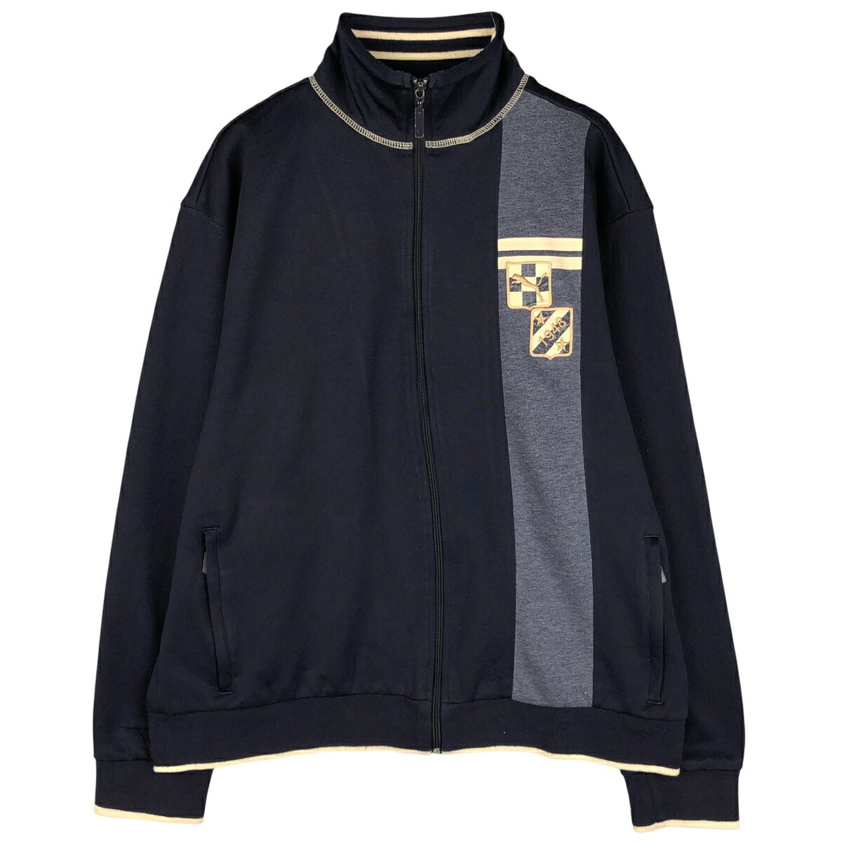 古着 90~00'S プーマ PUMA バックロゴ ジャージ トラックジャケット メンズM相当 ヴィンテージ /eaa597904 【中古】 【251207】 【NH-2508】 【SS2603_10】 ネイビー系 春秋冬