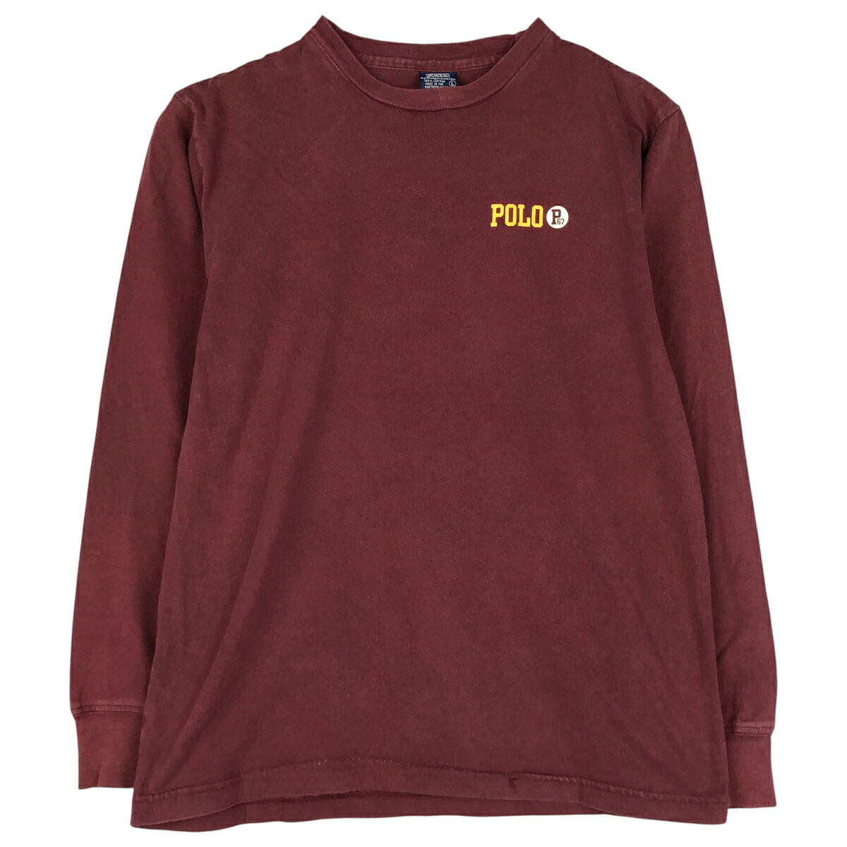 古着 ラルフローレン Ralph Lauren POLO by Ralph Lauren ロングTシャツ ロンT メンズL相当 /eaa598006 【中古】 【251214】 【NH-2508】 【SS2603_10】 レッド系 春夏秋