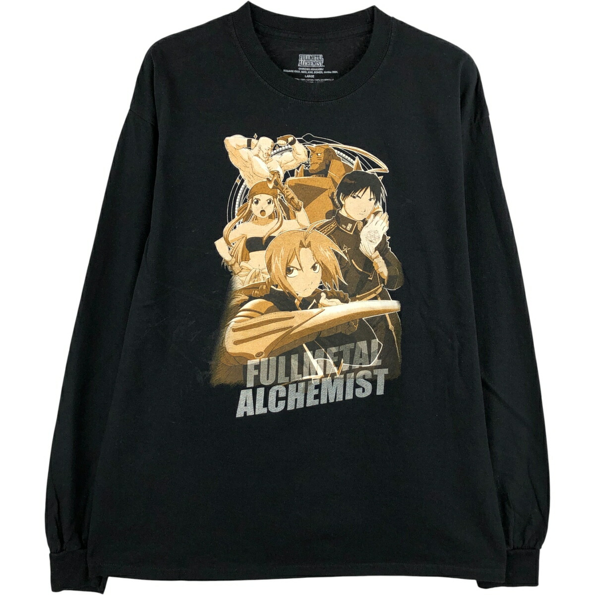 古着 FULLMETAL ALCHEMIST 鋼の錬金術師 キャラクタープリントロングTシャツ ロンT メンズL相当 /eaa598079 【中古】 【251228】 【NH-2508】 【SS2603_10】 ブラック系 春夏秋