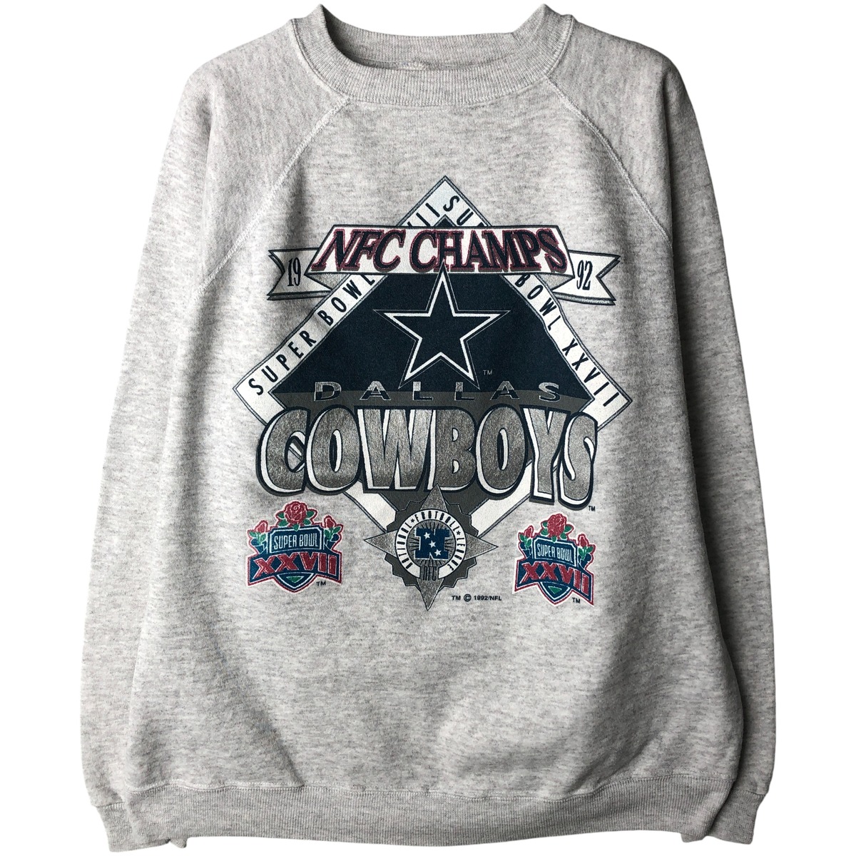 古着 90\'S ナツメグ NUTMEG NFL DALLAS COWBOYS ダラスカウボーイズ プリントスウェットシャツ トレーナー メンズL相当 /eaa598174 【中古】 【251225】 【NH-2508】