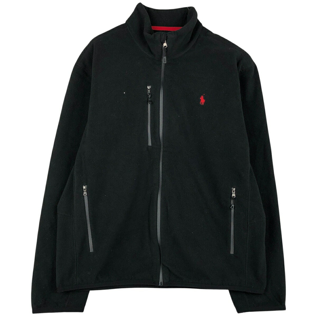 古着 ラルフローレン Ralph Lauren POLO RALPH LAUREN PREFORMANCE フリースジャケット メンズL相当 /eaa598224 【中古】 【251226】 【NH-2508】 【SS2603_10】 ブラック系 春秋冬