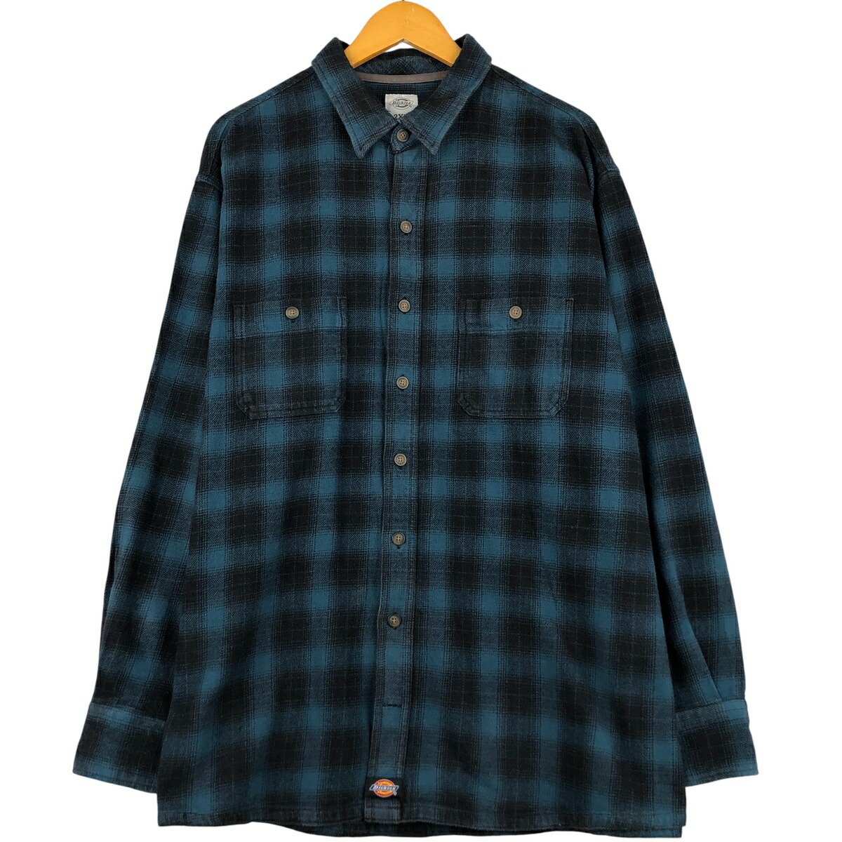 古着 ディッキーズ Dickies オンブレチェック 長袖 フランネルチェックシャツ メンズXXL相当 /eaa598338 【中古】 【251222】 【CF2512】