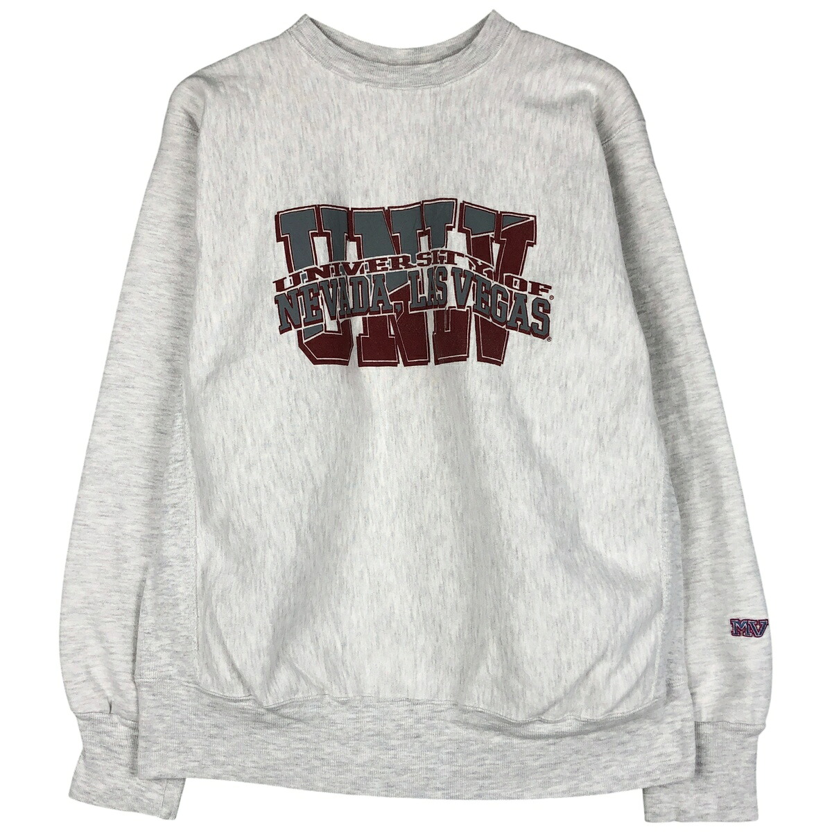 古着 90'S MV SPORT PRO WEAVE カレッジスウェットシャツ トレーナー USA製 メンズXL相当 ヴィンテージ /eaa598411 【中古】 【251220】 【NH-2508】 グレー系 春夏秋冬 9,460円