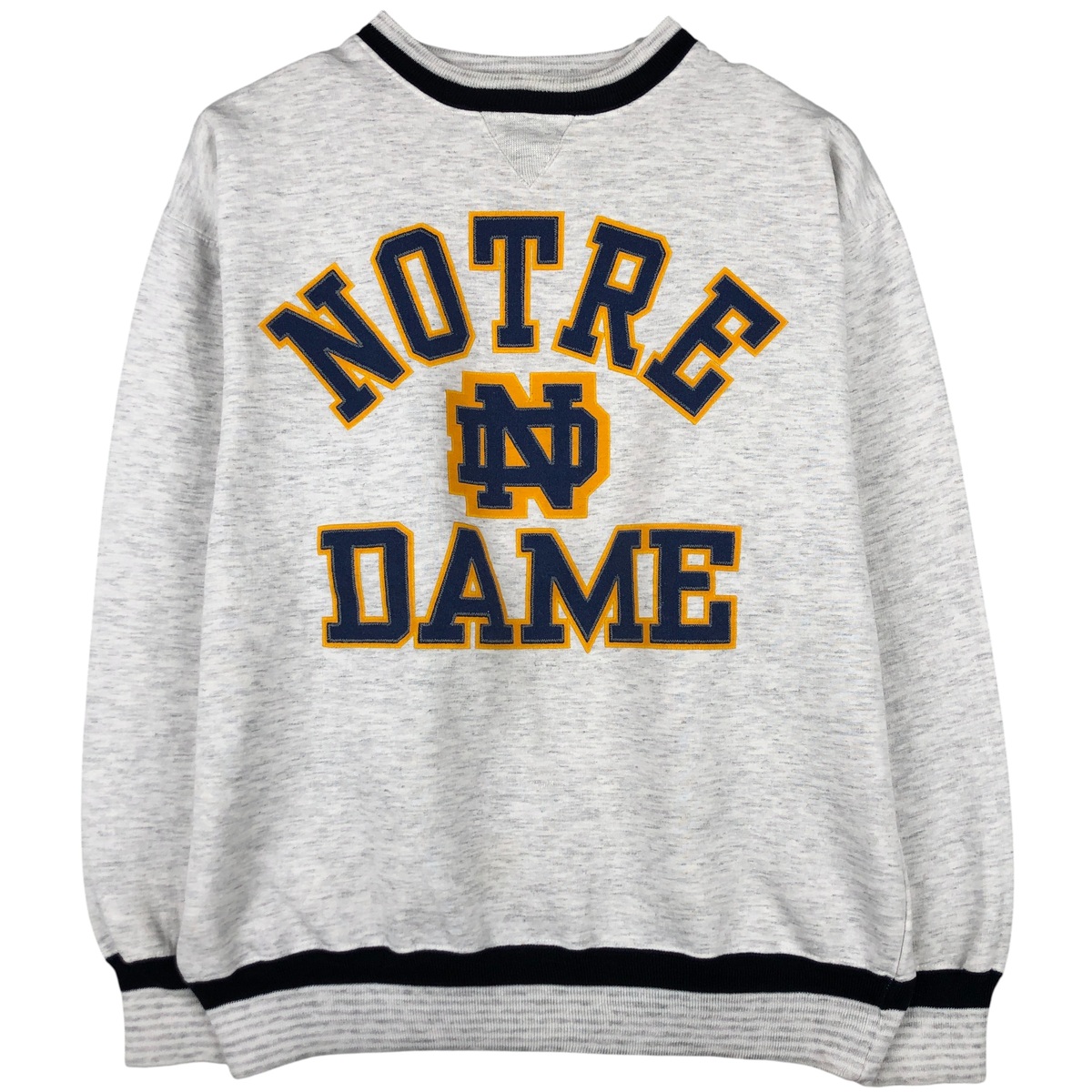 古着 90'S BAC PREMIER NOTRE DAME ノートルダム大学 3連プリント カレッジスウェットシャツ トレーナー USA製 メンズL相当 ヴィンテージ /eaa598414 【中古】 【251220】 【NH-2508】 グレー系 春夏秋冬 6,019円