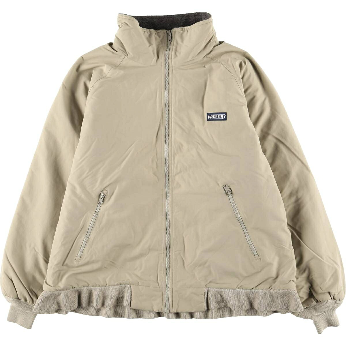 古着 90~00'S ランズエンド LANDS' END 中綿ジャケット パファージャケット メンズL相当 /eaa598684 【中古】 【251220】 【SS2603_10】 ベージュ系 春秋冬