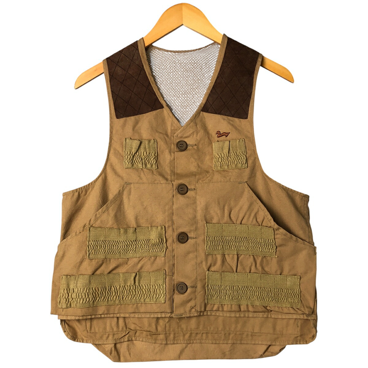 古着 70\'S~ ダックスバック Duxbak ハンティングベスト メンズS相当 ヴィンテージ /eaa598779 【中古】 【260223】 ベージュ系 春秋冬