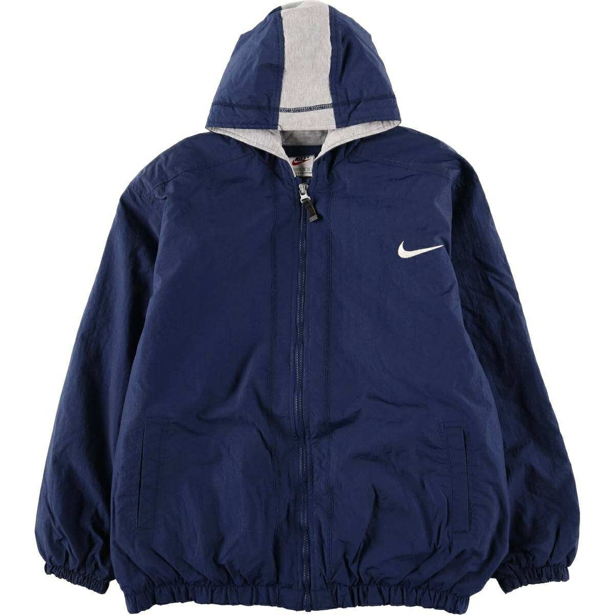古着 90'S ナイキ NIKE バックロゴ 中綿パーカー パファージャケット メンズM相当 ヴィンテージ /eaa598967 【中古】 【251219】 【SS2603_10】 ネイビー系 春秋冬