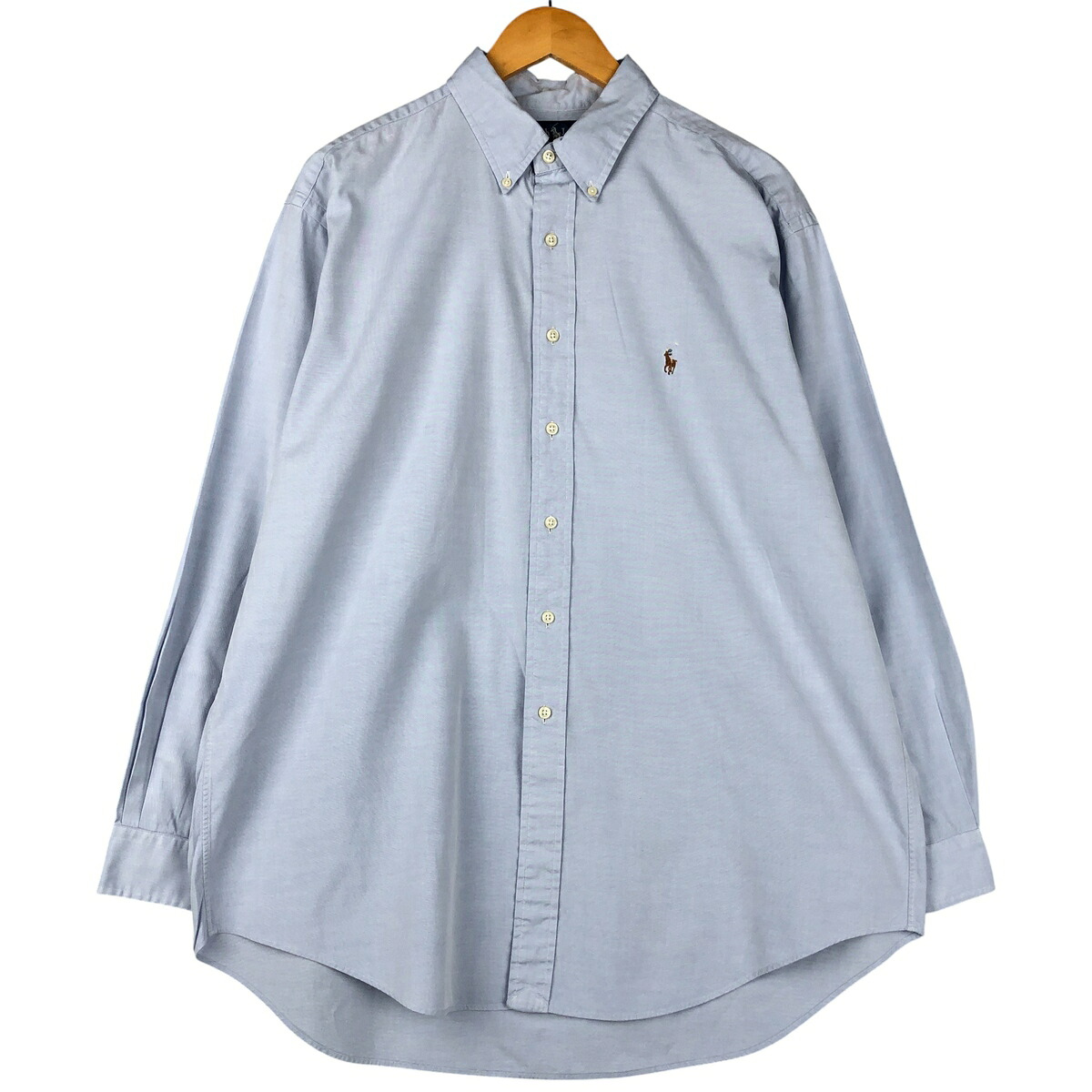 古着 ラルフローレン Ralph Lauren YARMOUTH 長袖 ボタンダウンシャツ メンズXL相当 /eaa599016 【中古】 【251218】 ブルー系 春夏秋冬