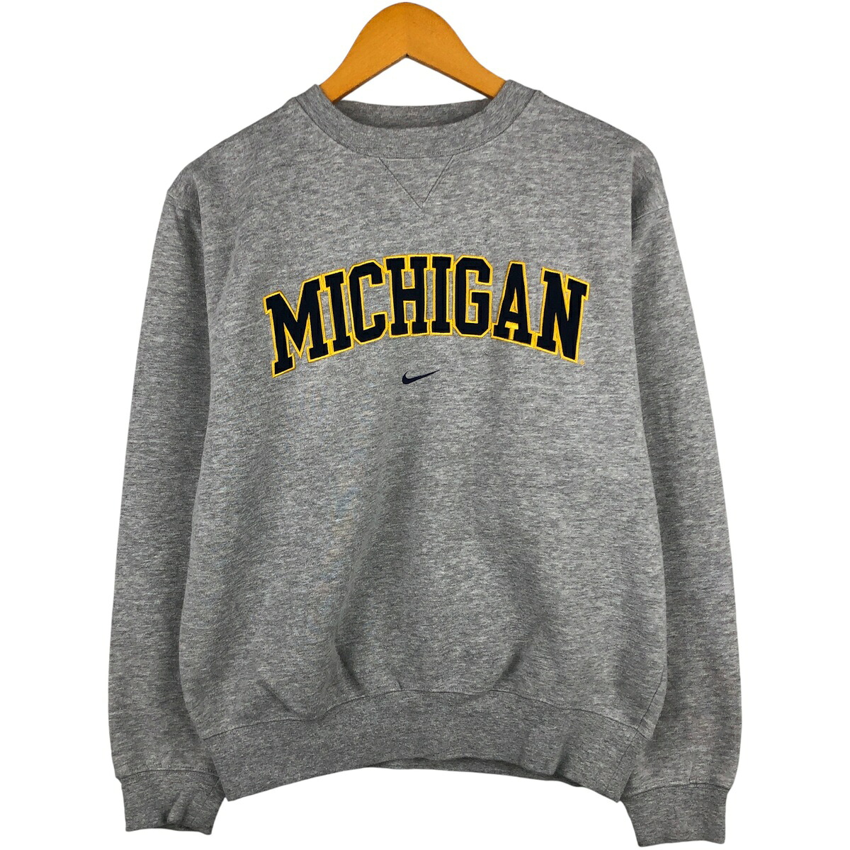 古着 90~00'S ナイキ NIKE TEAM MICHIGAN ミシガン大学 カレッジスウェットシャツ トレーナー メンズS相当 /eaa599216 【中古】 【251231】 グレー系 春夏秋冬