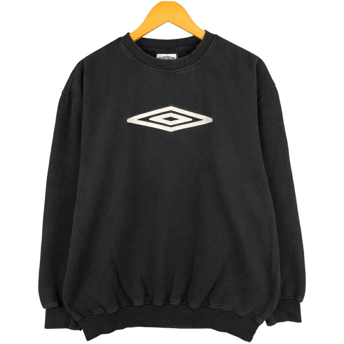 古着 00'S アンブロ UMBRO ロゴスウェットシャツ トレーナー メンズL相当 /eaa599220 【中古】 【251231】 ブラック系 春夏秋冬