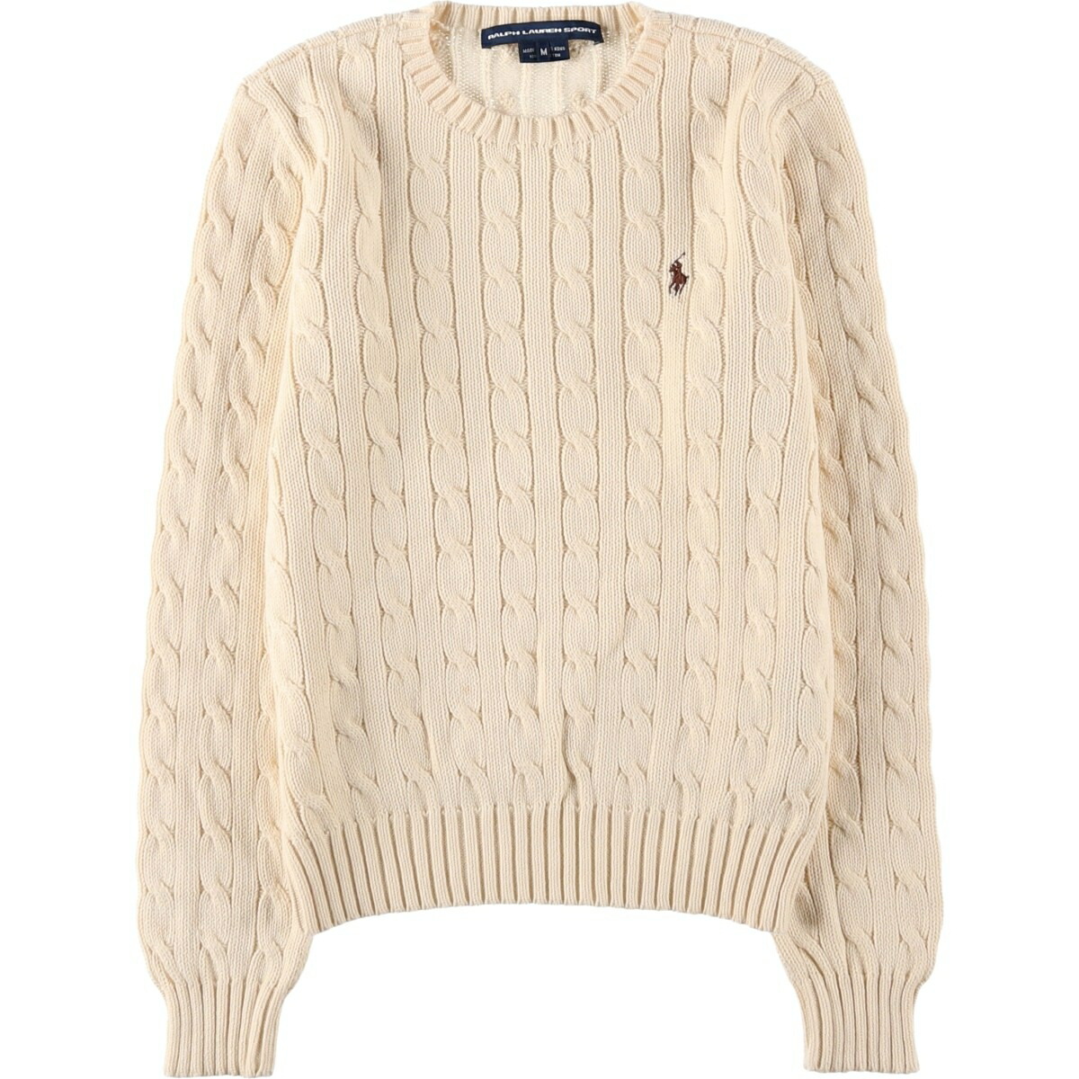 古着 ラルフローレン Ralph Lauren RALPH LAUREN SPORT ケーブル編み コットンニットセーター レディースM相当 /eaa599344 【中古】 【251231】 【Elulu/エルル】 7,814円