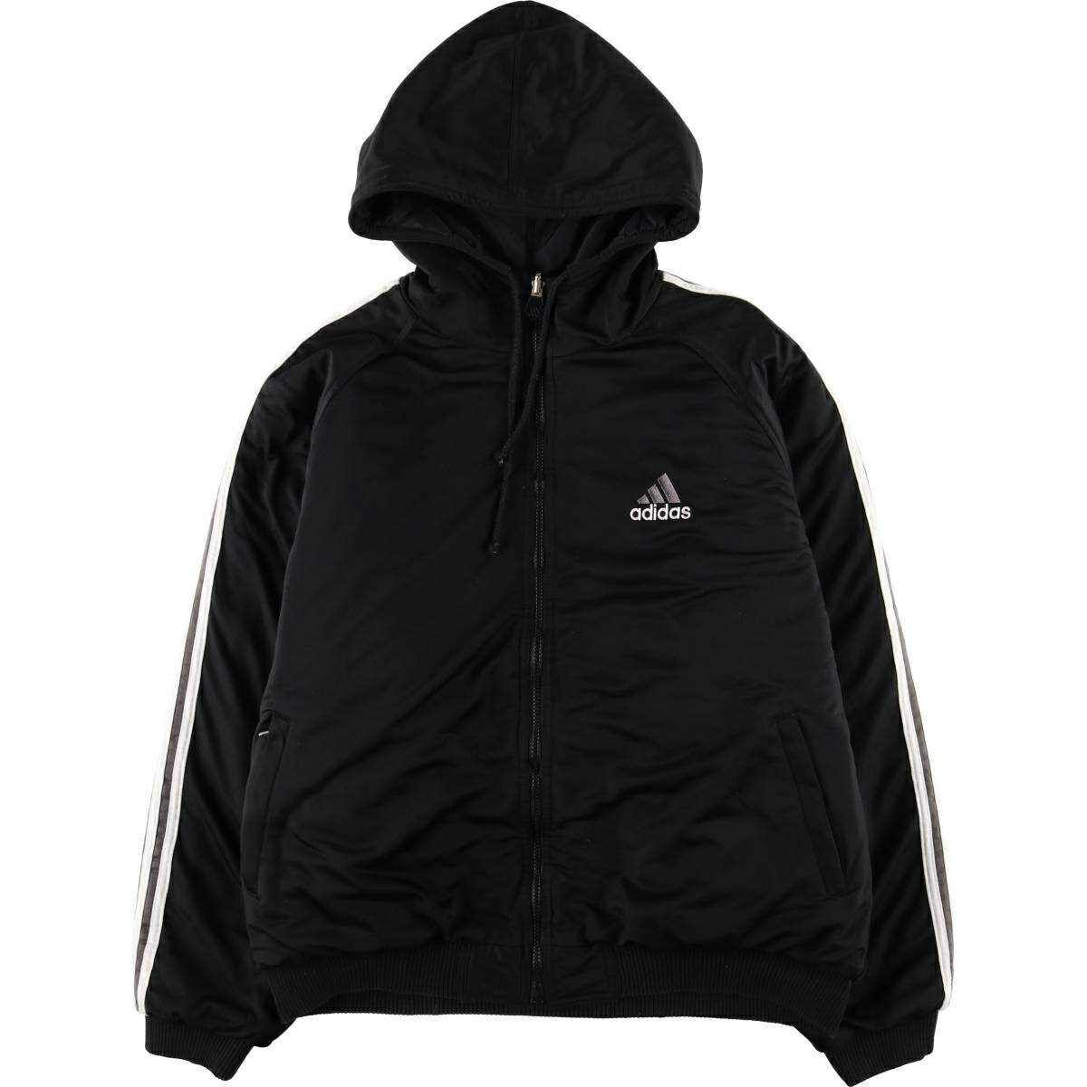 古着 90~00'S アディダス adidas リバーシブル バックロゴ 中綿パーカー パファージャケット メンズXL相当 ヴィンテージ /eaa600026 【中古】 【251206】 【SS2603_10】