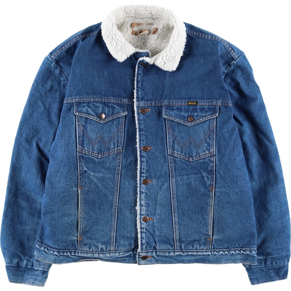 古着 ラングラー Wrangler Harley-Davidson ハーレーダビッドソン バックロゴ デニムボアジャケット USA製 メンズL相当 /eaa600046 【中古】 【251207】 【SS2603_10】