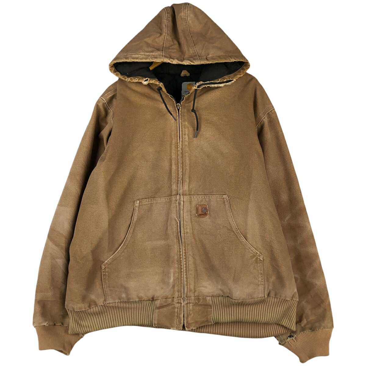 古着 カーハート Carhartt アクティブジャケット 中綿入り ダックフルジップパーカー メンズXXL相当 /eaa600361 【中古】 【251206】 【SS2603_10】 カーキ系 春秋冬