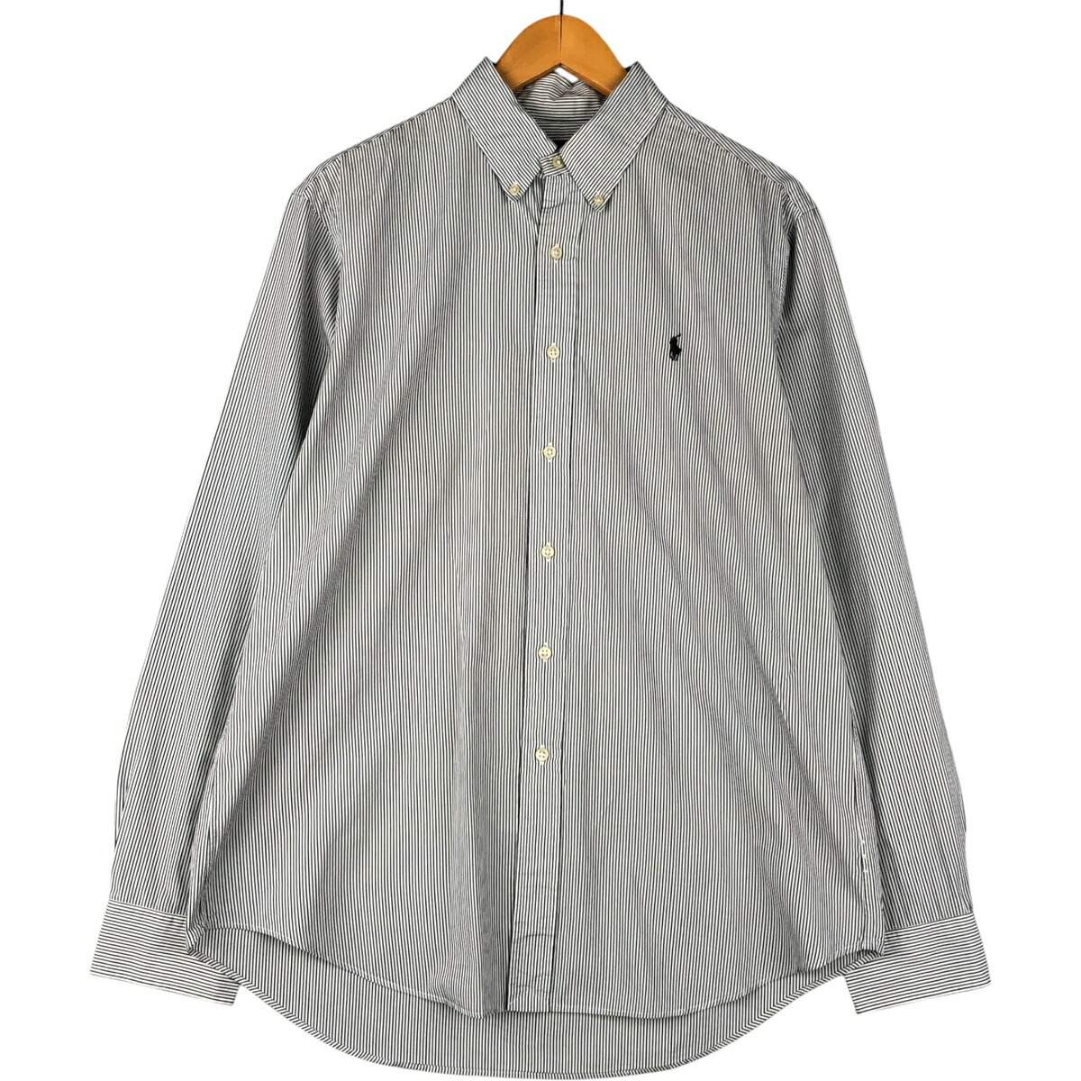 古着 ラルフローレン Ralph Lauren 長袖 ボタンダウンストライプシャツ メンズL相当 /eaa600588 【中古】 【251117】 ホワイト系 春夏秋冬