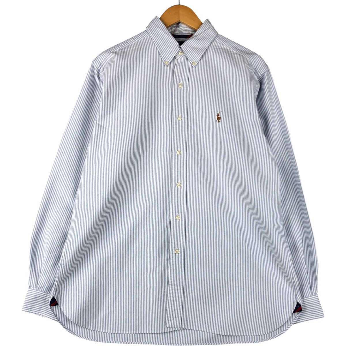 古着 ラルフローレン Ralph Lauren CLASSIC FIT 長袖 ボタンダウンストライプシャツ メンズL相当 /eaa600599 【中古】 【251117】 ホワイト系 春夏秋冬
