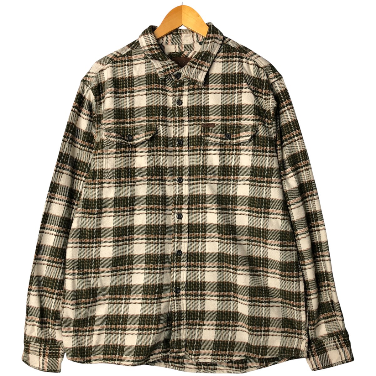 古着 オービス ORVIS 長袖 フランネルチェックシャツ メンズXL相当 /eaa602011 【中古】 【251127】 ホワイト系 春夏秋冬