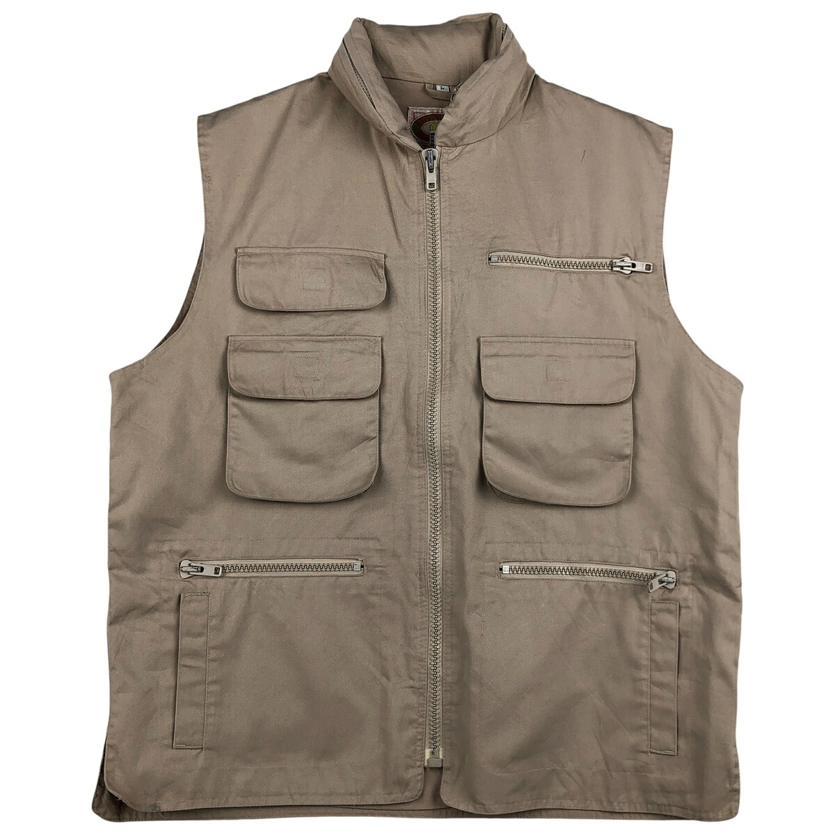 古着 80\'S バナナリパブリック BANANA REPUBLIC サファリベスト メンズL相当 ヴィンテージ /eaa602036 【中古】 【260125】 【NH-2508】 ベージュ系 春秋冬