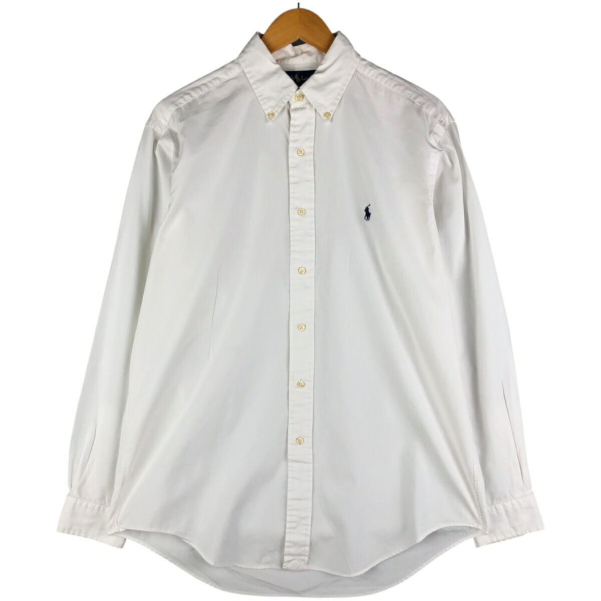 古着 ラルフローレン Ralph Lauren YARMOUTH 長袖 ボタンダウンシャツ メンズM相当 /eaa602609 【中古】 【251129】 ホワイト系 春夏秋冬