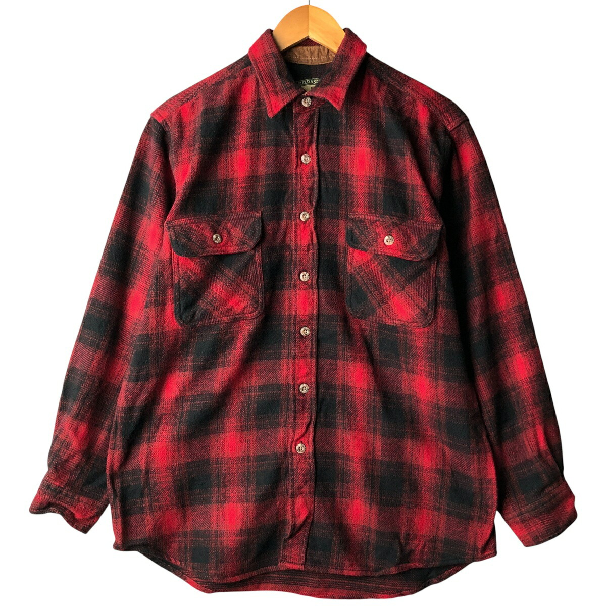 古着 90'S フィールドアンドストリーム FIELD&STREAM オンブレチェック 長袖 フランネルチェックシャツ メンズM相当 ヴィンテージ /eaa602628 【中古】 【251129】