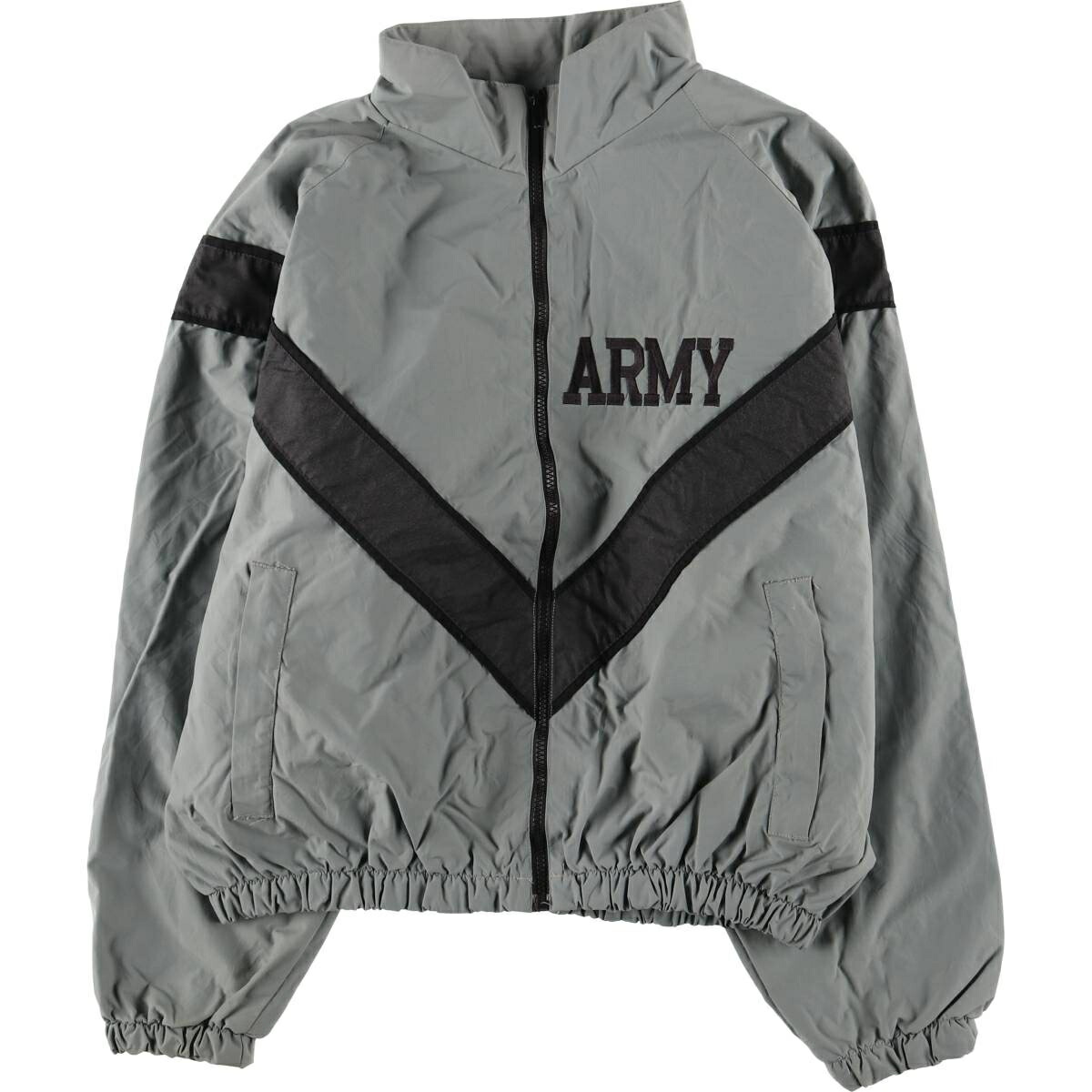 古着 00'S 米軍実品 U.S.ARMY IPFU トレーニングジャケット ナイロンジャケット USA製 MEDIUM/SHORT メンズM相当 /eaa602676 【中古】 【251210】 【SS2603_10】 グレー系 春秋冬