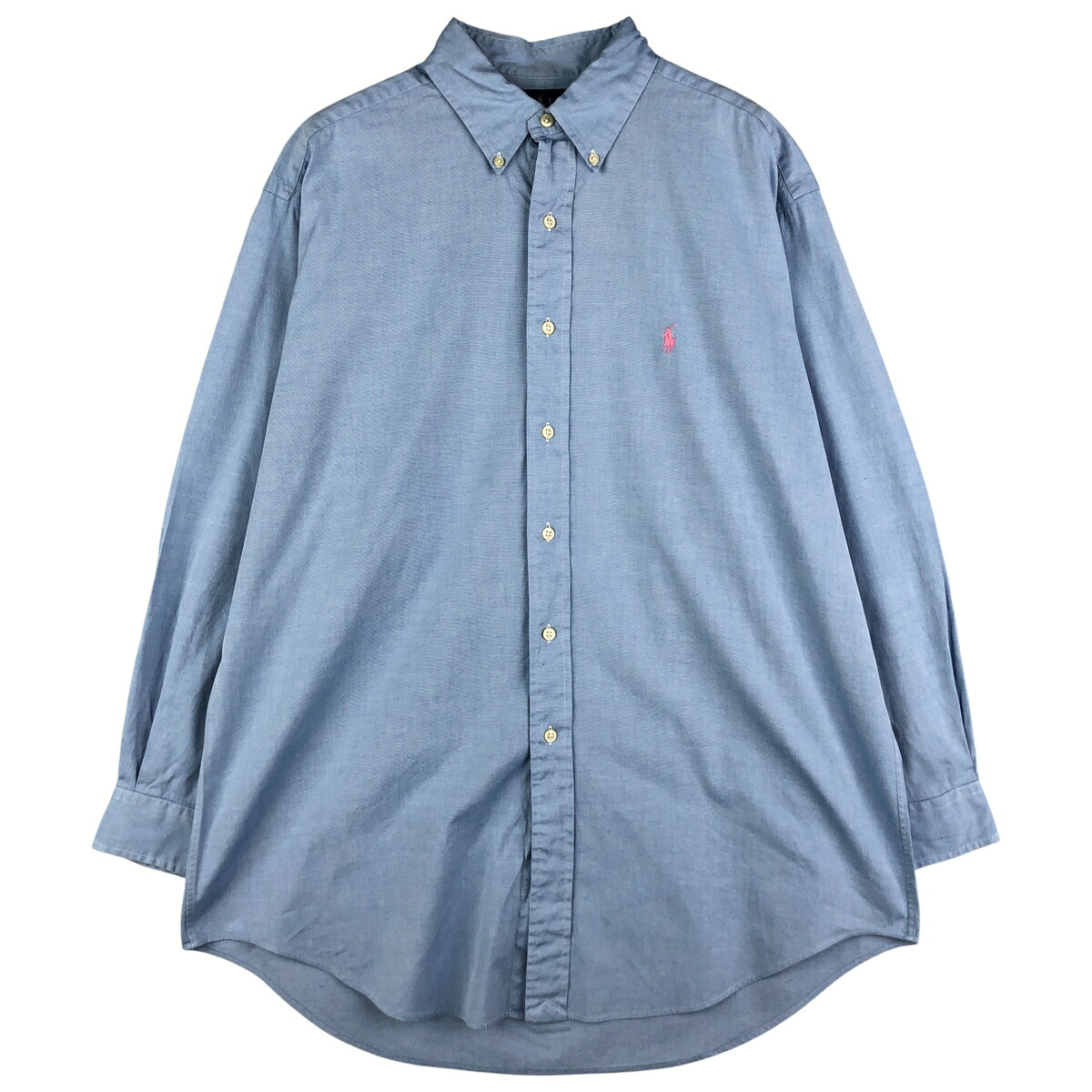 古着 ラルフローレン Ralph Lauren CLASSIC FIT クラシックフィット 長袖 ボタンダウンシャツ メンズL相当 /eaa602739 【中古】 【251129】 【NH-2508】 ブルー系 春夏秋冬