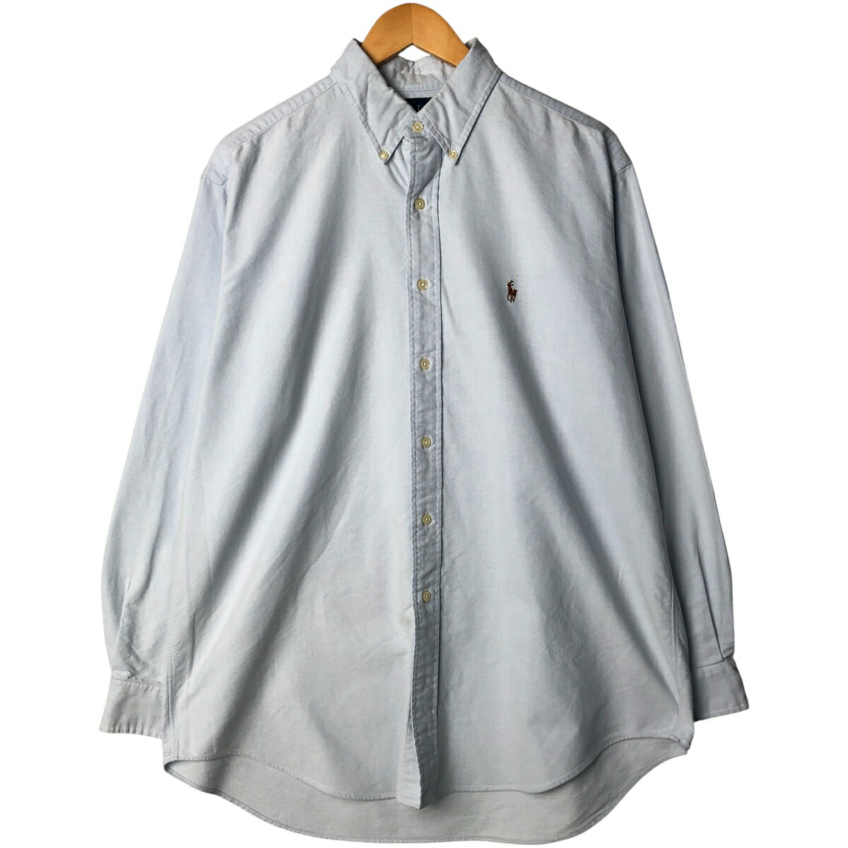古着 ラルフローレン Ralph Lauren YARMOUTH 長袖 ボタンダウンシャツ メンズL相当 /eaa602824 【中古】 【251129】 ブルー系 春夏秋冬
