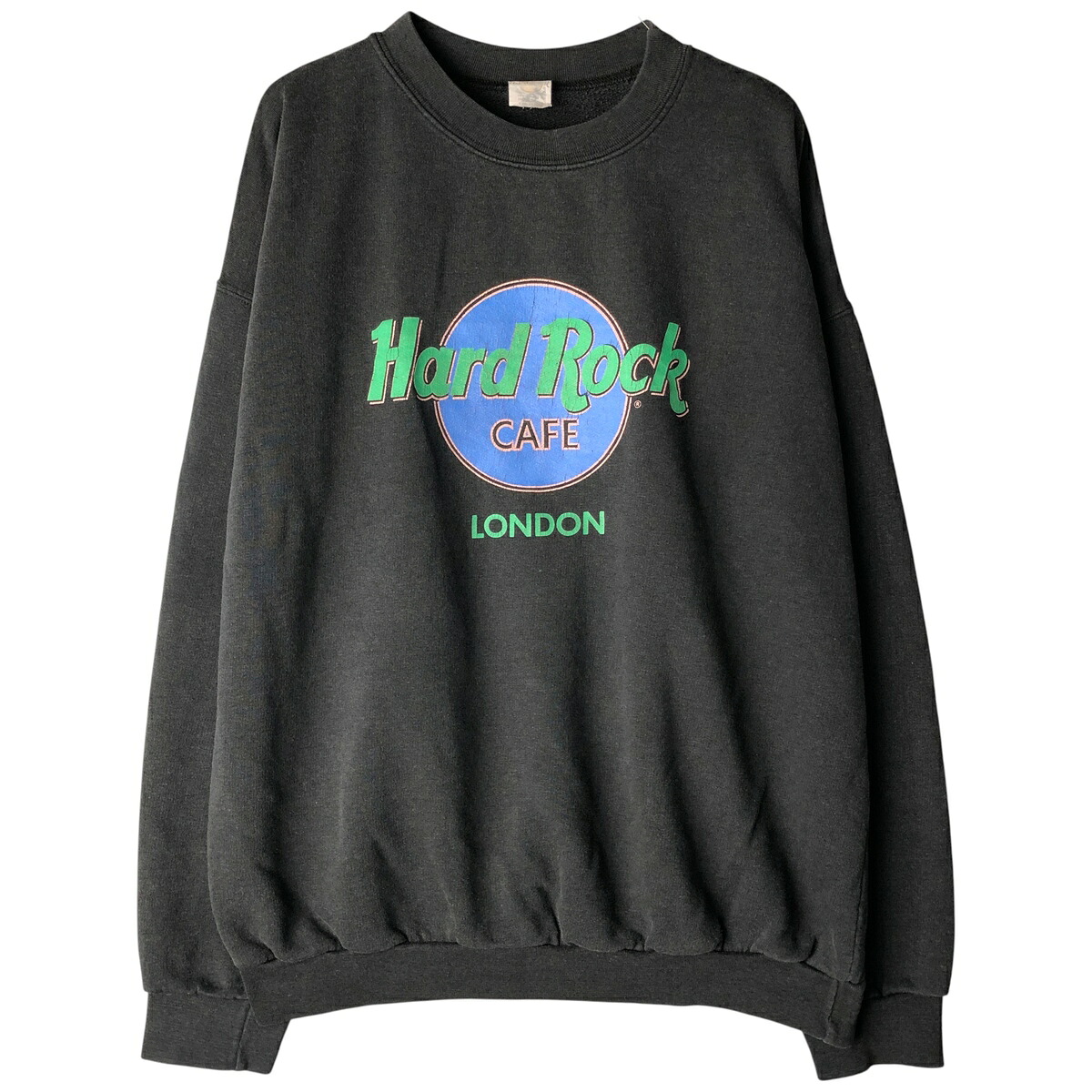 古着 HARD ROCK CAFE ハードロックカフェ アドバタイジング スウェットシャツ トレーナー メンズXL相当 ヴィンテージ /eaa603363 【中古】 【251213】 【NH-2508】 ブラック系 春夏秋冬
